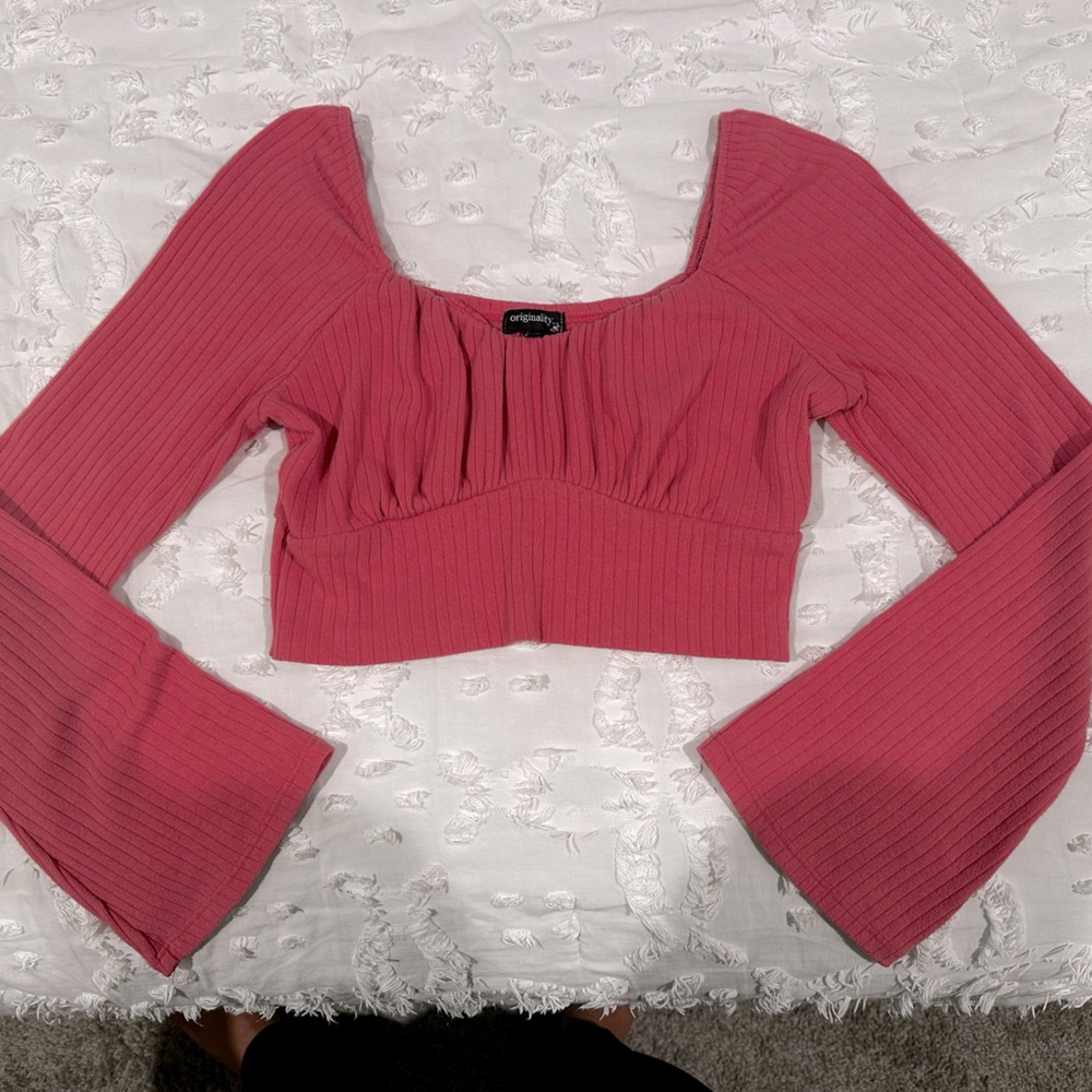 Dry Goods Long Sleeve Crop Top